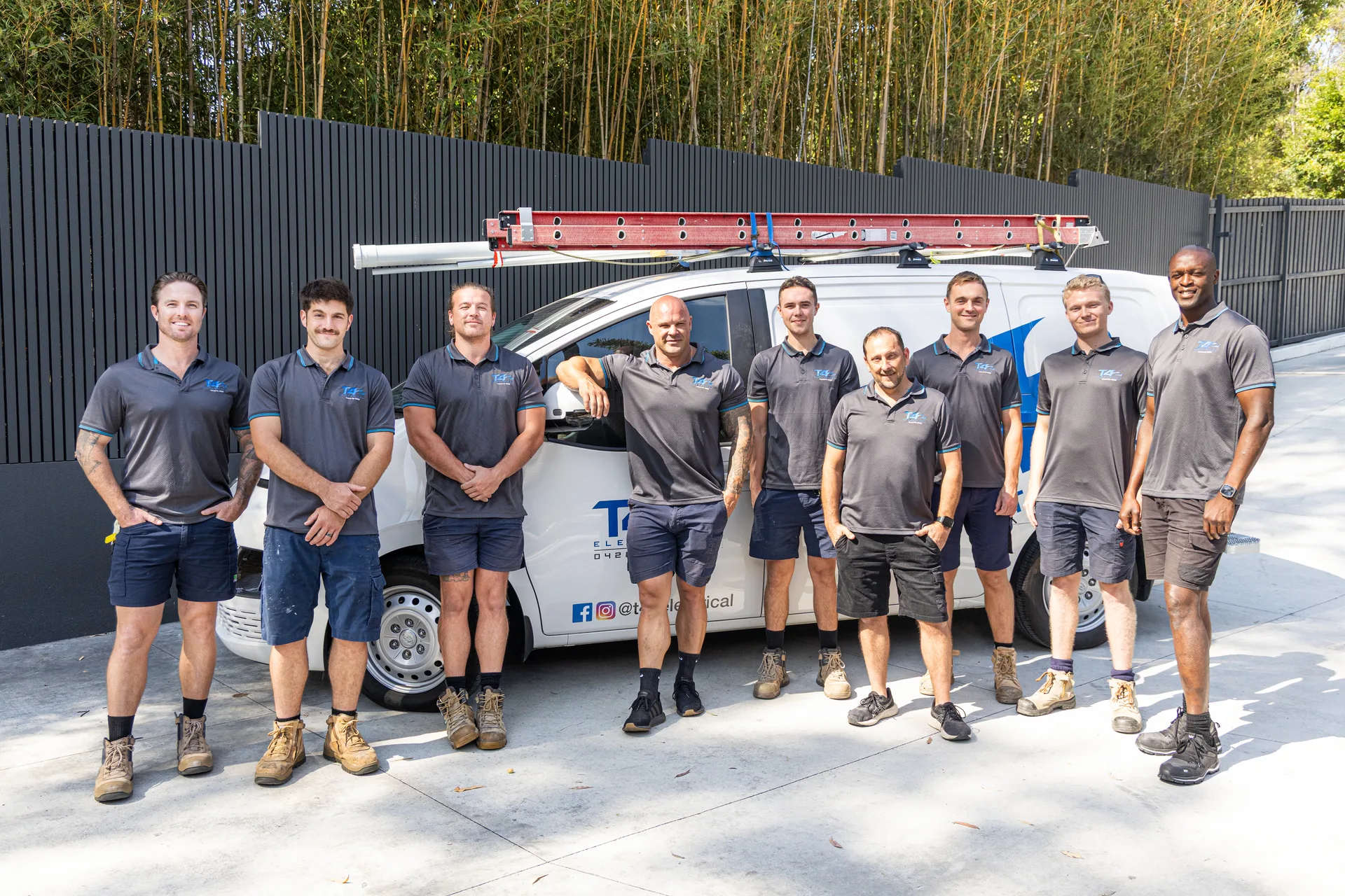 The Air Conditioning Burleigh Waters team with a service van